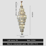 Crystal Loft Pendant Light: Sleek Spiral Staircase Chandelier