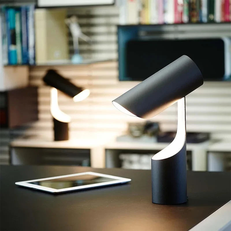 Black Foldable Desk Lamp | Nordic Minimalist Design for Bedroom, Study & Sofa