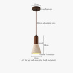 Yellow Travertine Stone Glass LED Pendant Lamp for Children's Room and Living Space