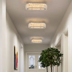Oval Crystal LED Wall Chandelier Ceiling Lamp - Modern Home Decor