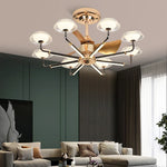 Tropics Fan Light Chandelier: Modern Simple Indoor Ceiling Board Summer Breeze Coastal Design