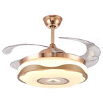 Smart Motor LED Ceiling Fan Light Chandelier with Remote Control