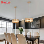 Crystal Pendant Light: Modern LED Chandelier for Home Decor & Kitchen Island