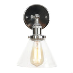 Vintage Industrial LED Wall Sconce Clear Glass Bathroom Lamp