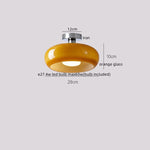 Walnut LED Ceiling Lamp Modern Indoor Lighting Fixture