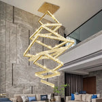 Crystal Chandelier: Elegant Living Room & Stair Pendant Light