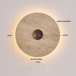 Terrazzo Marble Stone LED Wall Sconce Lamp, Modern Nordic Bedside Light