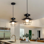 Retro Industrial Pendant Light Fixture for Kitchen Island Dining Room Decor
