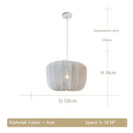 Plumeria Lantern Pendant Light: Minimalist French Country Fabric Lamp for Dining Staircase & Kitchen Island.