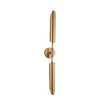 Golden Inclined Tube Wall Lamp for Modern Luxury Decor in Living Room