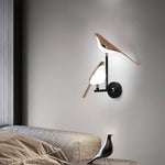 Bird Wall Light Night Modern Fixture Iron Lamp Living Room LED