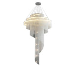 Revolving Tassel Chandelier for Duplex Living Room and Hotel Lobby