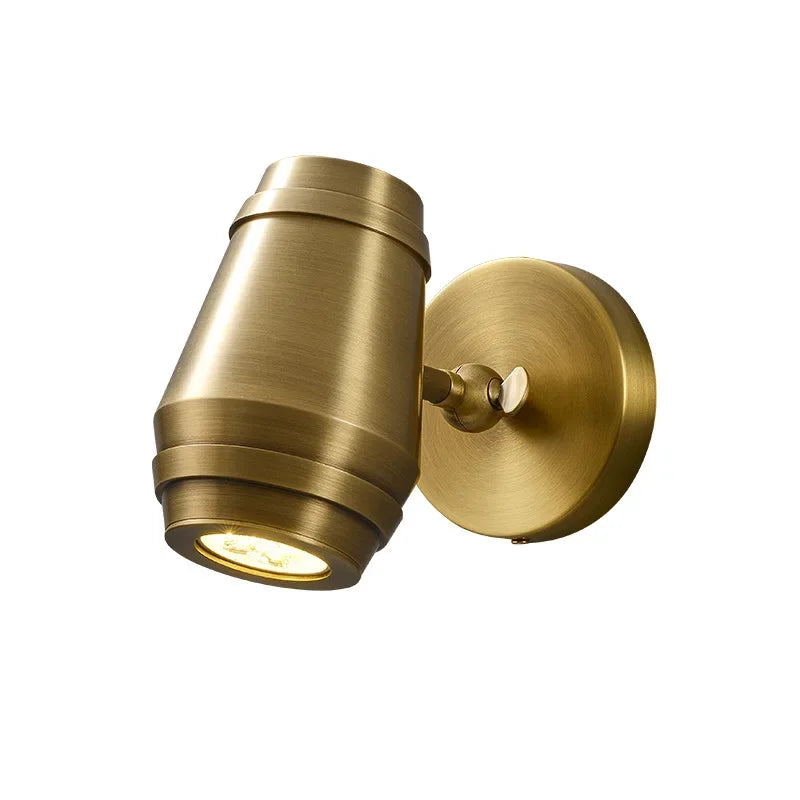 Brass Wall Lamp: Postmodern Minimalist Nordic Style for Bedroom, Apartment, or Living Room