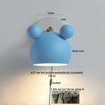 Wood Iron LED Wall Lights with Pull Chain Switch for Modern Living Spaces