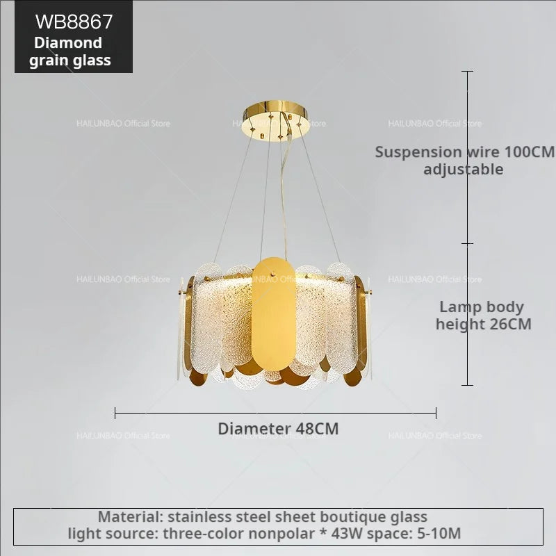 Postmodern Chandelier: LED Living Room Diningroom Bedroom Clothing Store Light