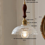 Wicker Glass LED Pendant Light - Modern Adjustable Fixture for Restaurant & Coffee Bar