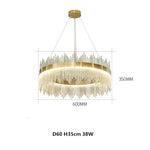 Modern Luxury Glass LED Pendant Light Chandelier