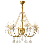 Crystal LED Chandelier Living Room Luxury Lighting E14 Pendant Lamparas