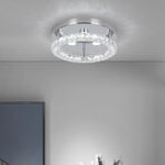 Crystal LED Flush Mount Ceiling Light for Kitchen Hallway - Modern Chandelier Fixture