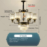 Zen Crystal Chandelier: Modern Luxury Living Room Dining Room Lamp