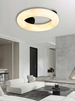 Elegant Alabaster Marble Ceiling Chandelier for Living Room Bedroom