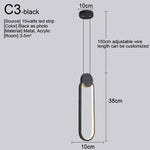 Nordic LED Pendant Light Fixture for Indoor Lighting in Living Room, Kitchen, Dining