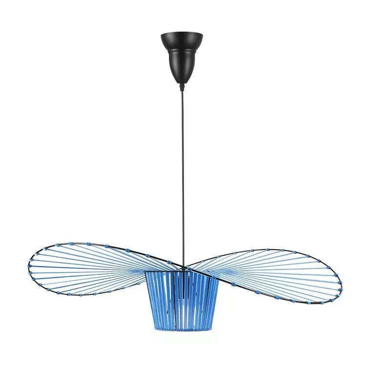 Vertigo Straw Hat Pendant Lamp French Fabric Elegant Designer Lighting