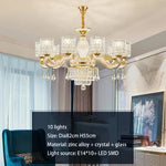Crystal Luxury Chandelier for Home Living Room Dining Bedroom Villa Hall