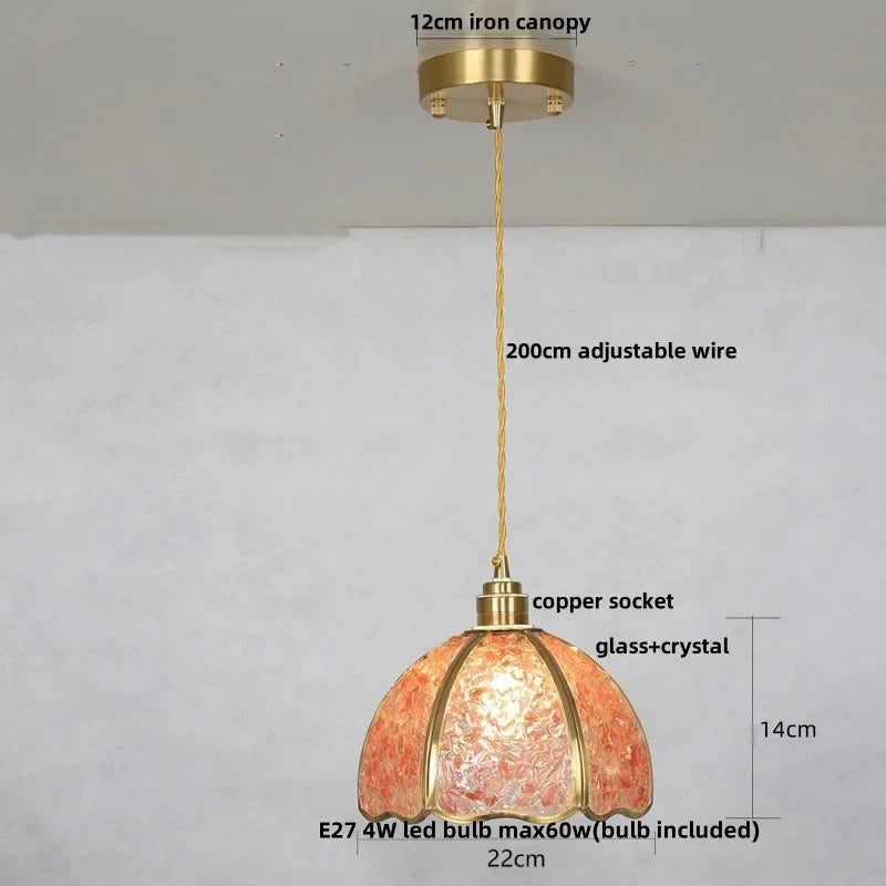 Afralia™ Crystal Glass LED Pendant Light Fixture, Adjustable Height, Modern Luxury Design