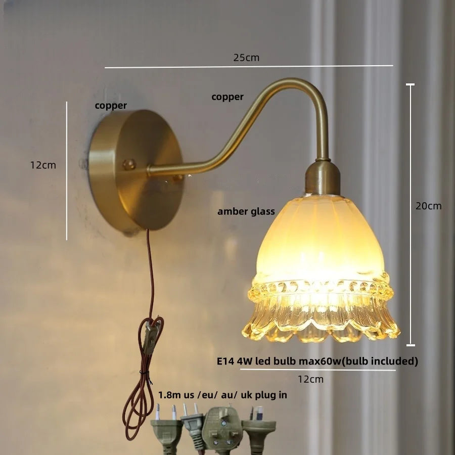 LED Jellyfish Wall Lamp: Modern Nordic Design, with Pull Chain Switch