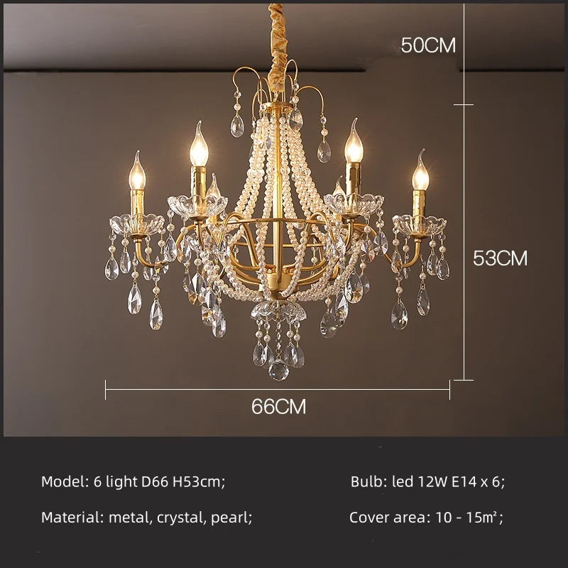 Crystal LED Chandelier Pendant Lights for Villa Stairs and Hotel Decor