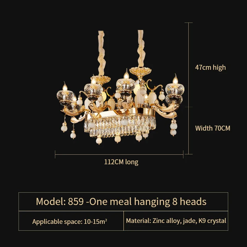 Luxe Crystal Chandelier for Bedroom, Living Room, and Dining Room