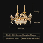 Luxe Crystal Chandelier for Bedroom, Living Room, and Dining Room