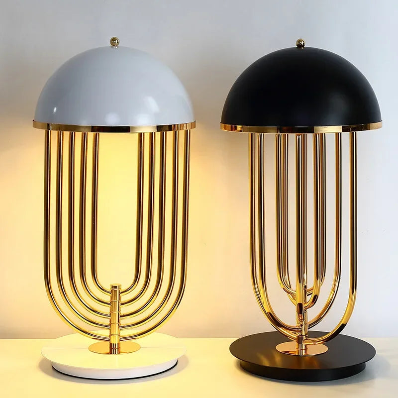 Mushroom Shape LED Table Lamp for Modern Antique Style Hotel Decor and Office Living Room
