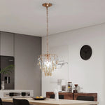 Crystal Led Pendant Light Modern Chandelier Ceiling Lamp for Living Room