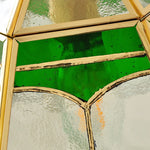 Glass Wall Lamp with Pull Chain Switch and Adjustable LED Light