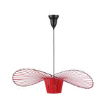 Vertigo Straw Hat Pendant Lamp French Fabric Elegant Designer Lighting