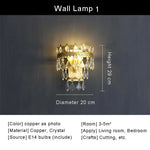Copper Crystal Chandelier: Modern Nordic LED Lighting for Home Decor