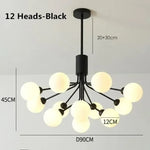 Nordic Magic Glass Ball Chandelier: Luxury Pendant Light for Living Room, Bedroom, Kitchen