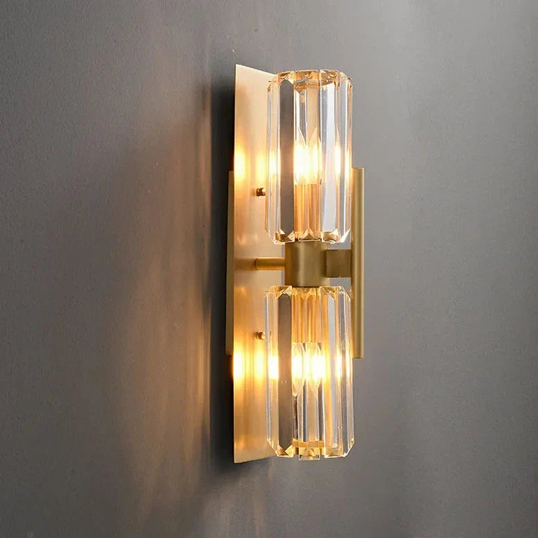 Gio Double Head Crystal Wall Sconce