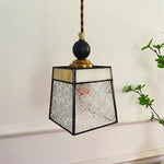 Clear Glass LED Pendant Light Adjustable Hanging Lamp for Dining Room