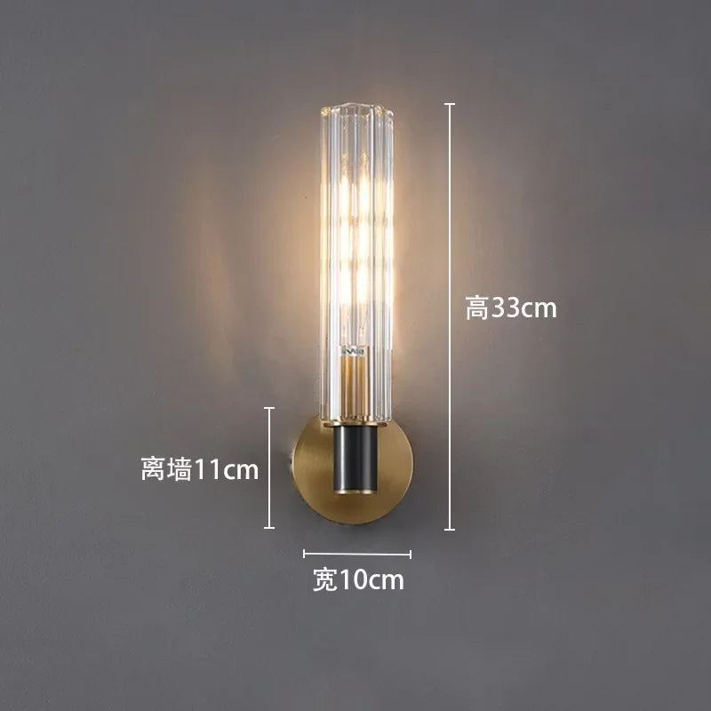 Luxury Copper Moon Wall Light - Decorative LED Wall Lamp for Home Bedroom