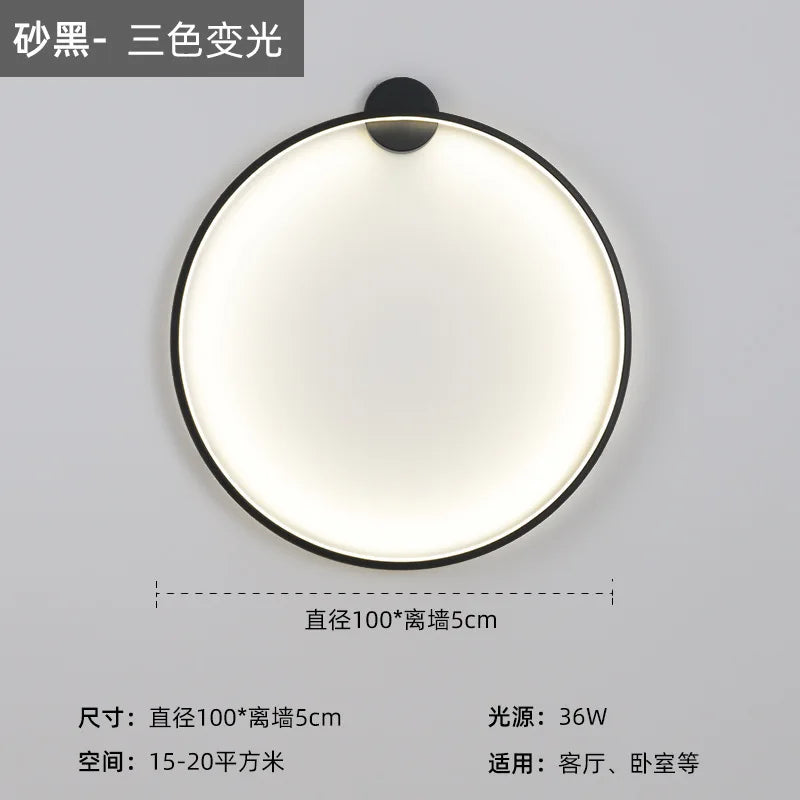LED Wall Circle Lights for Bedroom Living Room Aisle Stairway