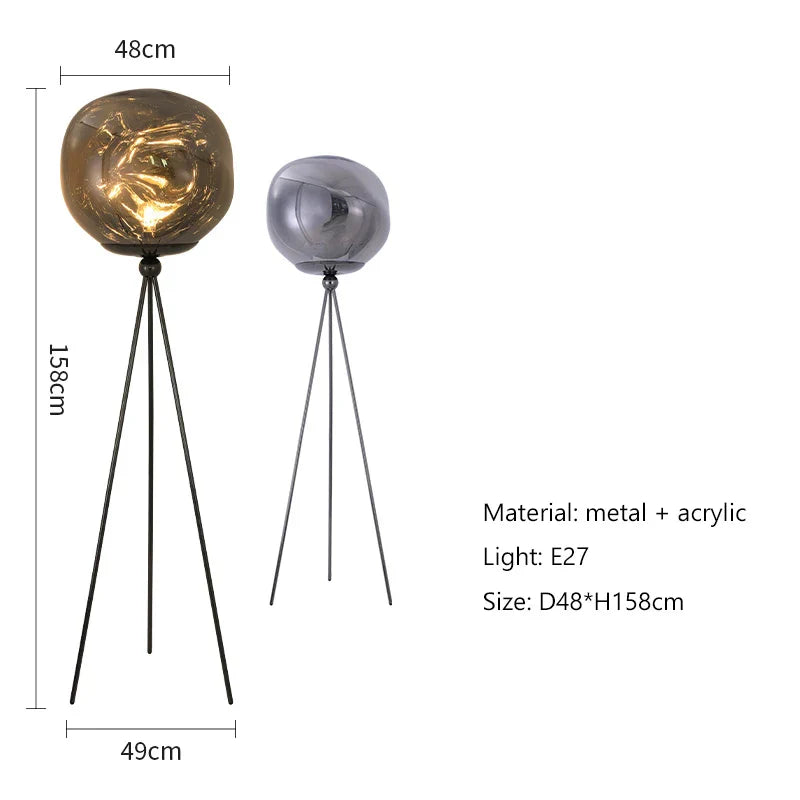 Nordic Style LED Lava Floor Lamp for Living Room Bedroom Decor