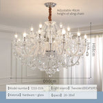 Elegant LED Crystal Chandelier for Home Décor and Romantic Ambiance