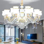 European Luxury Crystal Chandelier: Elegant Main Light for Living Room, Dining Room, Hall