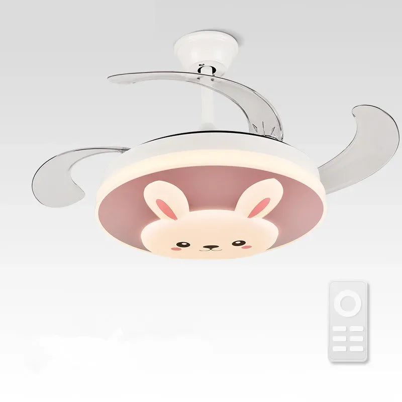Smart Light and Fan Switch Flush Mount LED Ceiling Fan - Wholesale Kids Decoration