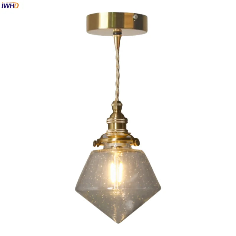 Bubble Glass LED Hanging Light Minimalism Pendant Lamps