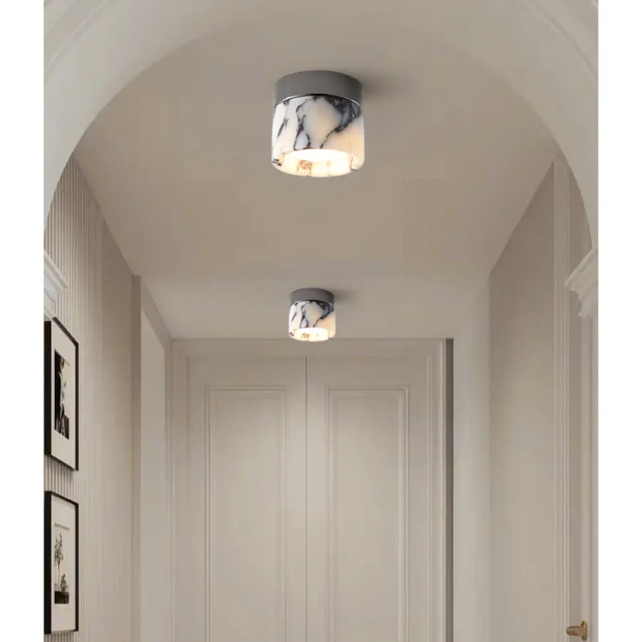 Marble LED Ceiling Light Modern Nordic Style for Home Decor & Study