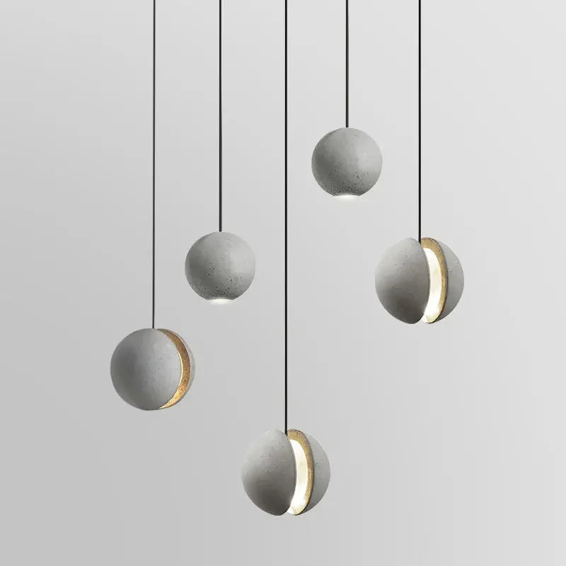 Cement Pendant Light: Industrial Nordic Retro Chandelier for Hotel Restaurant Bar